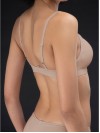 Női szivacsos melltartó - állítható pánttal - TESTSZÍNŰ