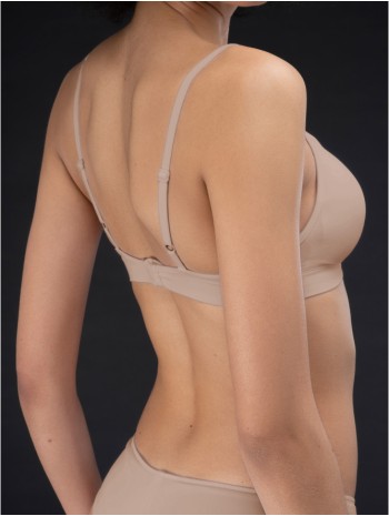 Női szivacsos melltartó - állítható pánttal - TESTSZÍNŰ