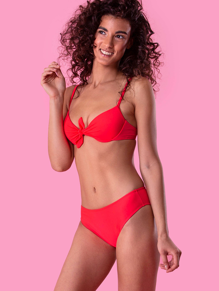 Női bikini ALSÓ, klasszikus fazon - Rákvörös Női bikini ALSÓ, klasszikus fazon - Rákvörös