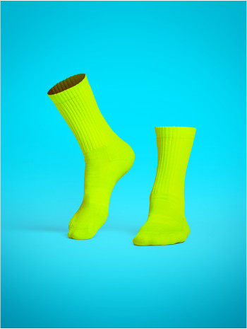 Tenisz zokni - neon sárga