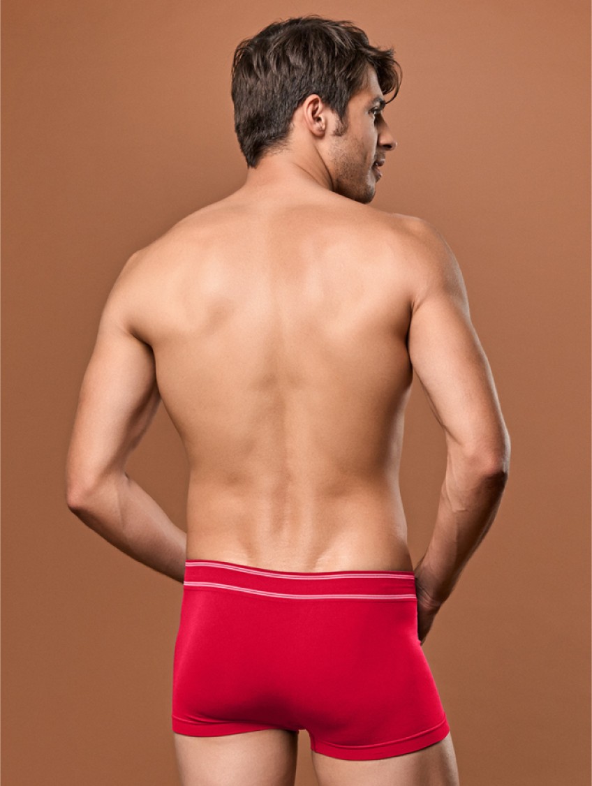 Férfi boxer - Korallpiros Férfi boxer - Korallpiros