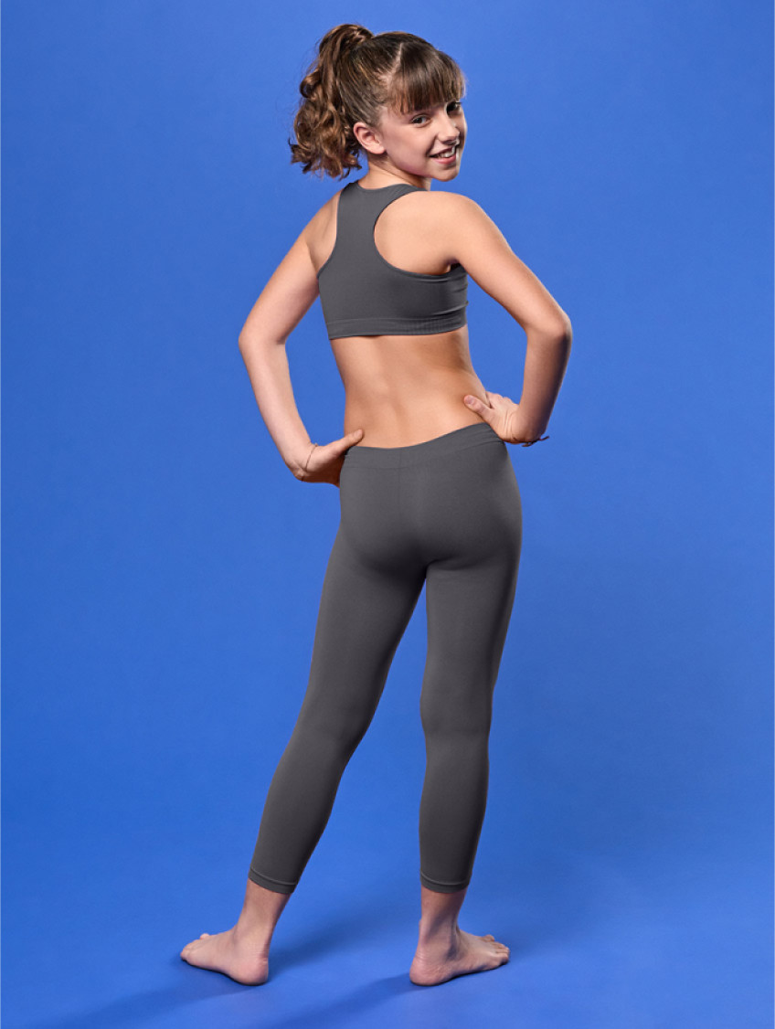 Gyermek hosszú leggings - Antracit