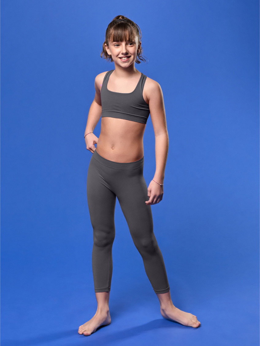 Gyermek hosszú leggings - Antracit
