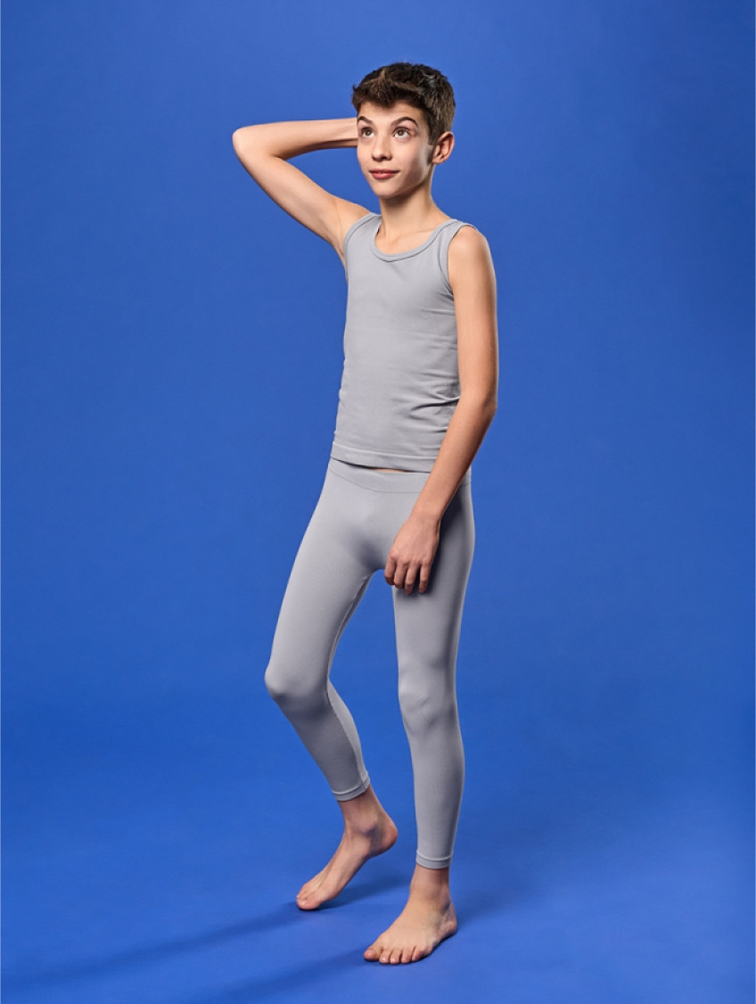 Gyermek hosszú leggings - Világosszürke