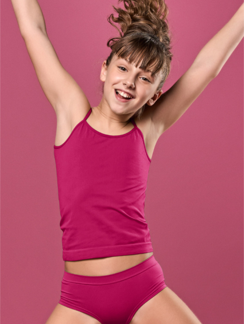 Lány spagetti pántos trikó - Sangria