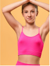 Lány bordázott top - Pink