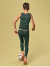 Gyermek hosszú leggings - Sötétzöld