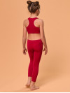 Lány hosszú leggings - Piros