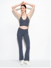 Női magas derekú push up leggings egyenes szárral - ÓLOMSZÜRKE Női magas derekú push up leggings egyenes szárral - ÓLOMSZÜRKE