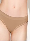 Női bordázott, csipkés brazil tanga - NUDE Női bordázott, csipkés brazil tanga - NUDE