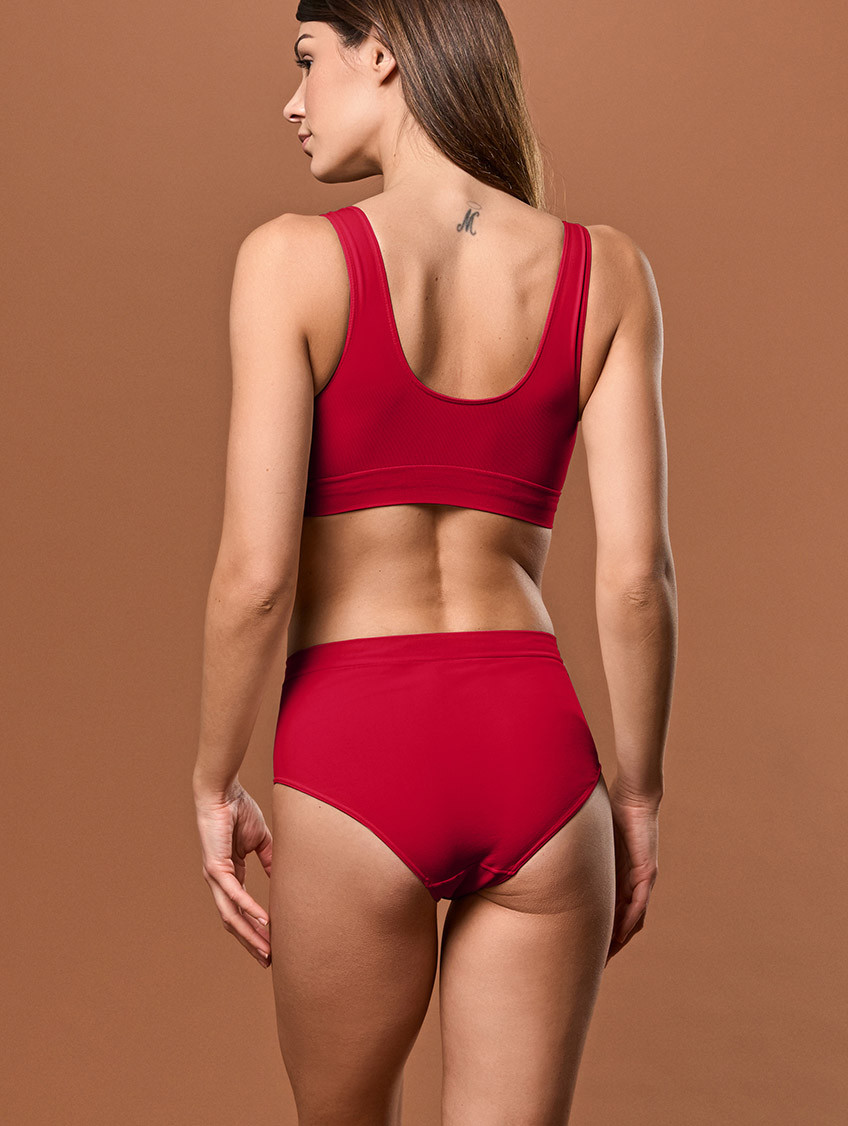 Női midi bugyi - Piros Női midi bugyi - Piros