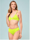 Női bordázott bugyi - Neon sárga