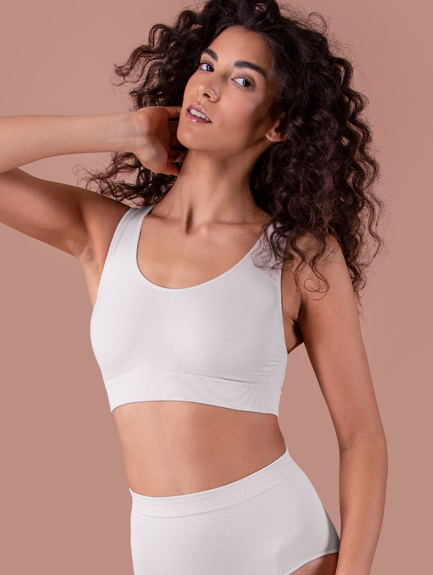 Női alakformáló top - Fehér