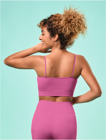 Női bordázott top, spagetti pántos - Mályva Női bordázott top, spagetti pántos - Mályva