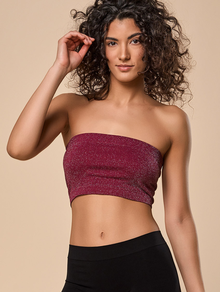 Női lurex top - Bordó Női lurex top - Bordó
