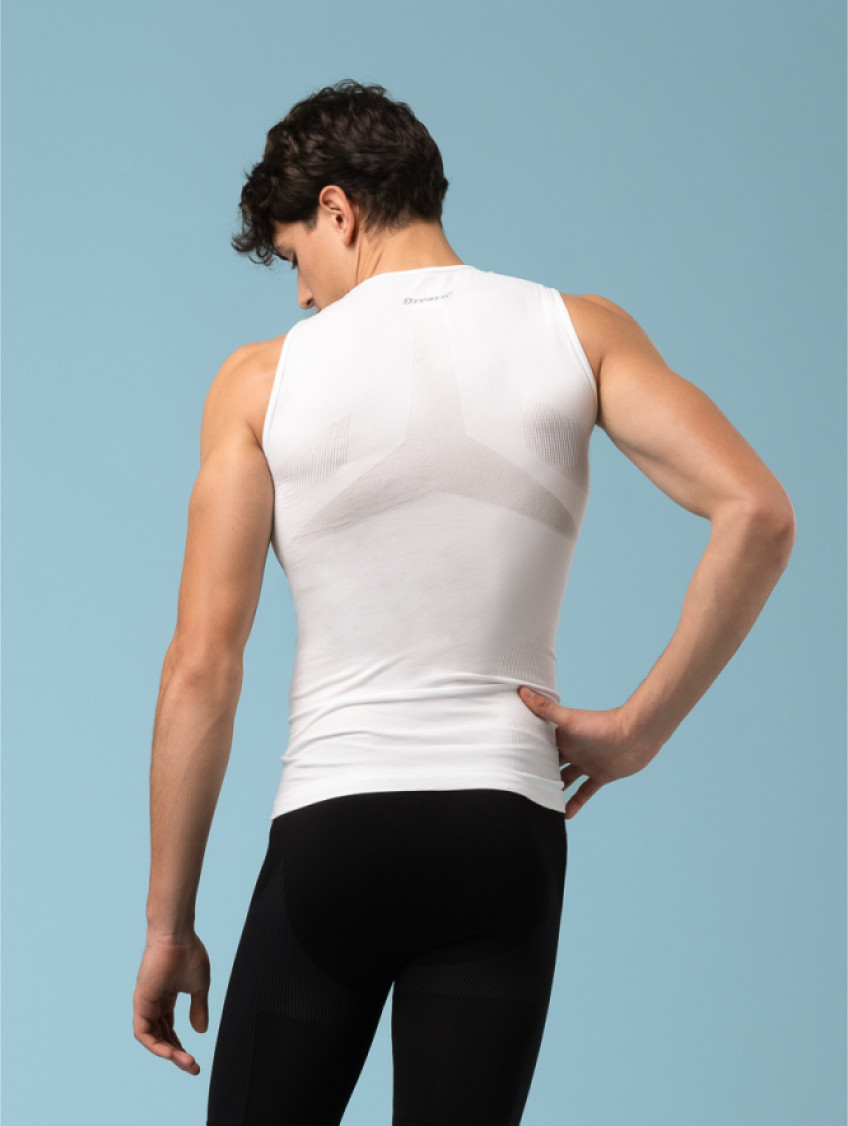 Unisex Dryarn sport felső, ujjatlan - FEHÉR Unisex Dryarn sport felső, ujjatlan - FEHÉR