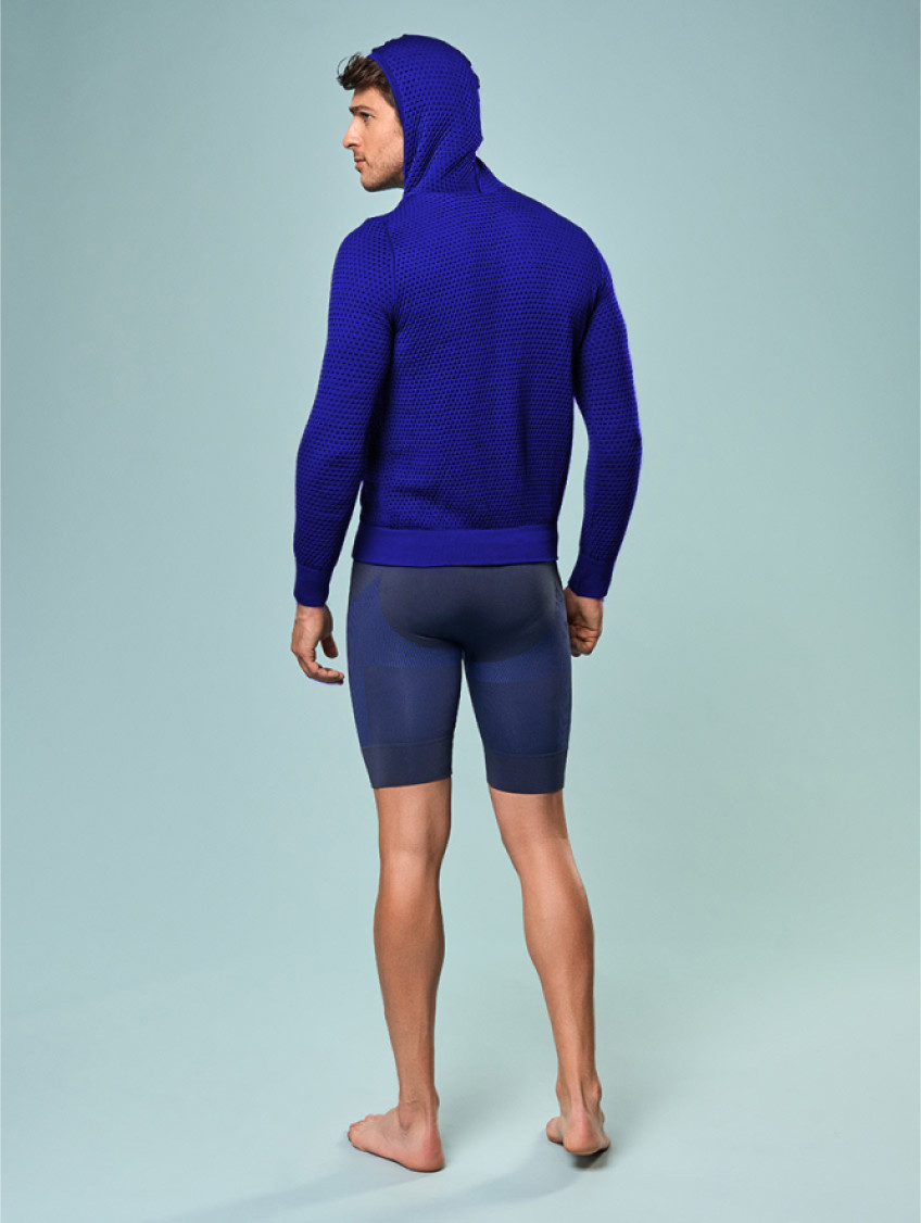 Férfi dryarn kapucnis pulóver - Királykék Férfi dryarn kapucnis pulóver - Királykék