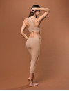 Női félhosszú leggings - Testszínű Női félhosszú leggings - Testszínű