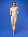 Női hosszú leggings - Púder